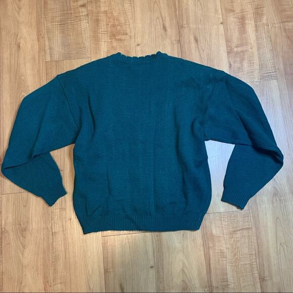 Bryn Connelly Size Small Green Cardigan Knit Sweater, Perfect for the Holidays - Picture 6 of 6